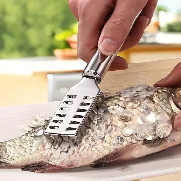 LsCook Square Stainless Steel Fish Scaler