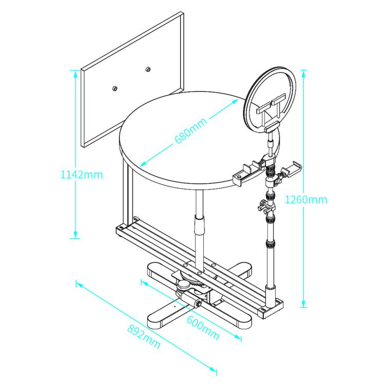 360-Dgree Electric Rotating Display Stand, Panoramic Photography Turntable For Phone & DSLR Camera Product Shooting US Plug