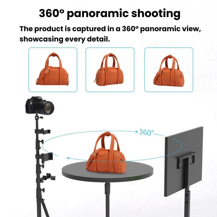 360-Dgree Electric Rotating Display Stand, Panoramic Photography Turntable For Phone & DSLR Camera Product Shooting EU Plug
