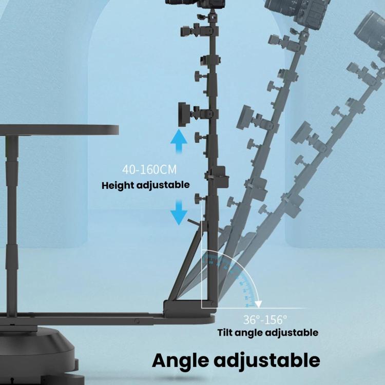 360-Dgree Electric Rotating Display Stand, Panoramic Photography Turntable For Phone & DSLR Camera Product Shooting EU Plug