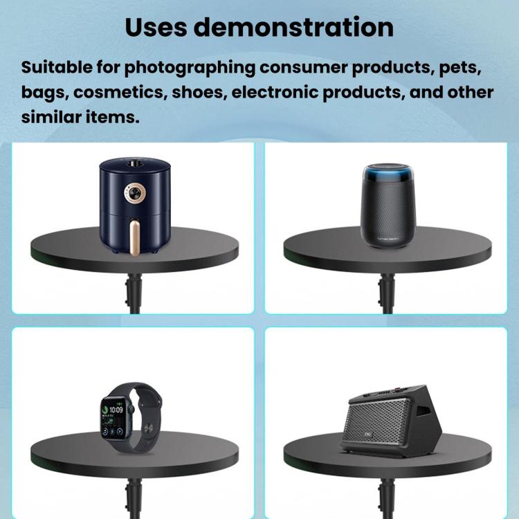 360-Dgree Electric Rotating Display Stand, Panoramic Photography Turntable For Phone & DSLR Camera Product Shooting US Plug