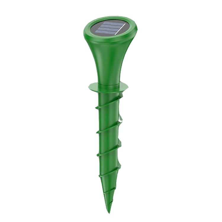 M667 Solar Ground-Plug Animal Repeller With Color Ambient Light, Vibration & Infrared Detection Rat Repellent