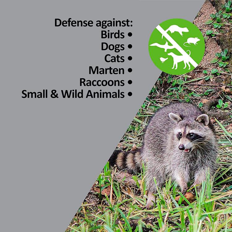 Outdoor Waterproof Infrared Animal Repeller, High-Power Ultrasonic Weasel Repellent