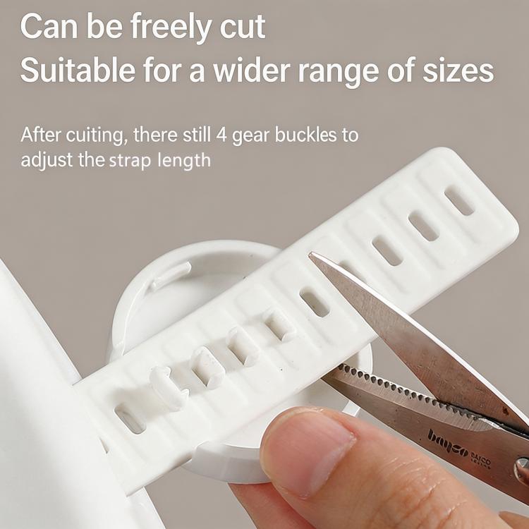 Toilet Seat Lifter Handle Adjustable Sanitary Toilet Lid Lifter For Bathroom Hygiene, Anti-Dirty No-Touch Toilet Cover Handle - White