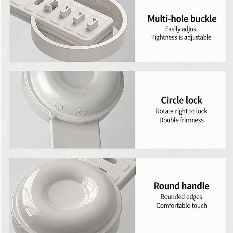 Toilet Seat Lifter Handle Adjustable Sanitary Toilet Lid Lifter For Bathroom Hygiene, Anti-Dirty No-Touch Toilet Cover Handle - White
