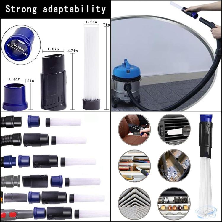 12 In 1 Universal Vacuum Cleaner Attachment Kit With 32mm & 35mm Adapter Replacement Vacuum Brushes For Shop Vac, Shark, Hoover