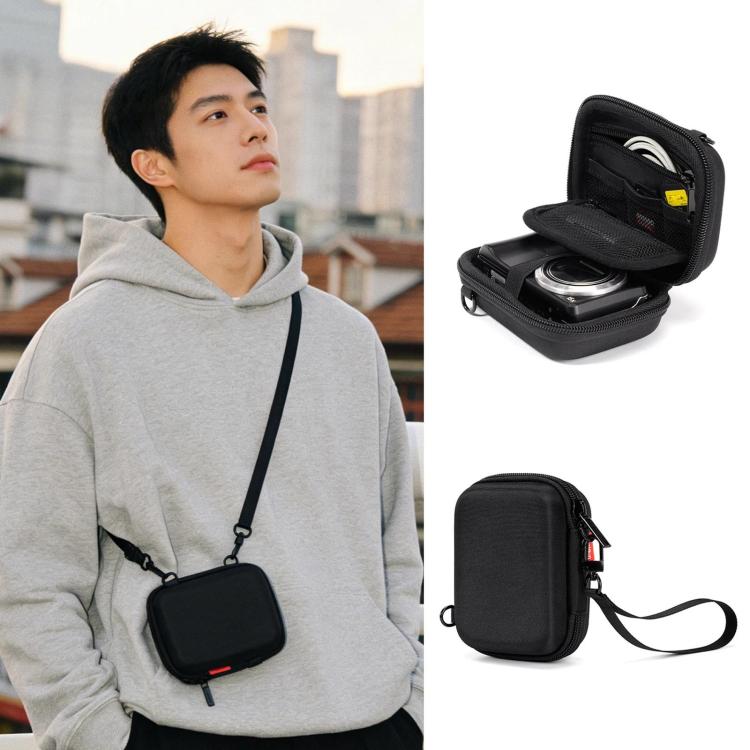 Cwatcun H45 3.0 Portable CCD Camera Bag Single-Shoulder EVA Mirrorless Compact Cameras Storage Bag - Black