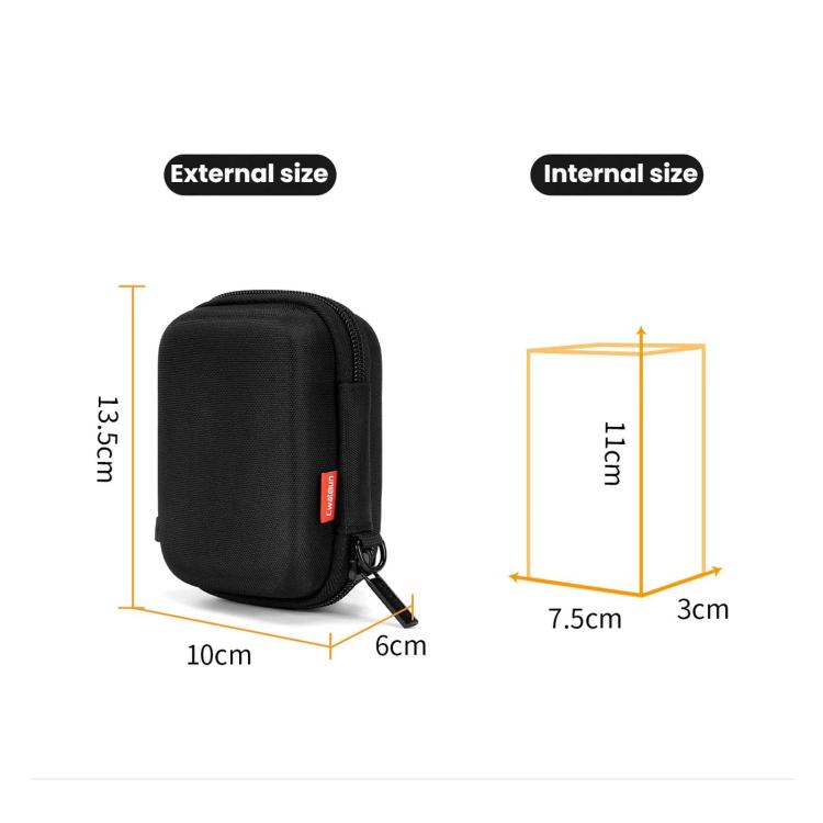 Cwatcun H45 3.0 Portable CCD Camera Bag Single-Shoulder EVA Mirrorless Compact Cameras Storage Bag - Black