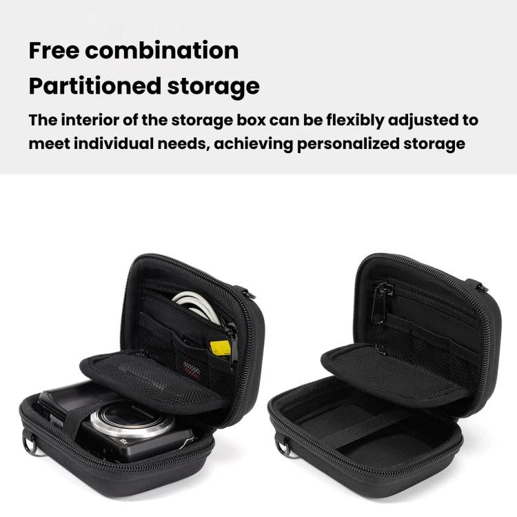 Cwatcun H45 3.0 Portable CCD Camera Bag Single-Shoulder EVA Mirrorless Compact Cameras Storage Bag - Black