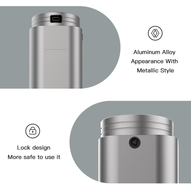 Smartphone App/Remote-Controlled Dual-Fluid Aromatherapy Diffuser Large-Area Freestanding Automatic Fragrance Diffuser US Plug - Titanium Color