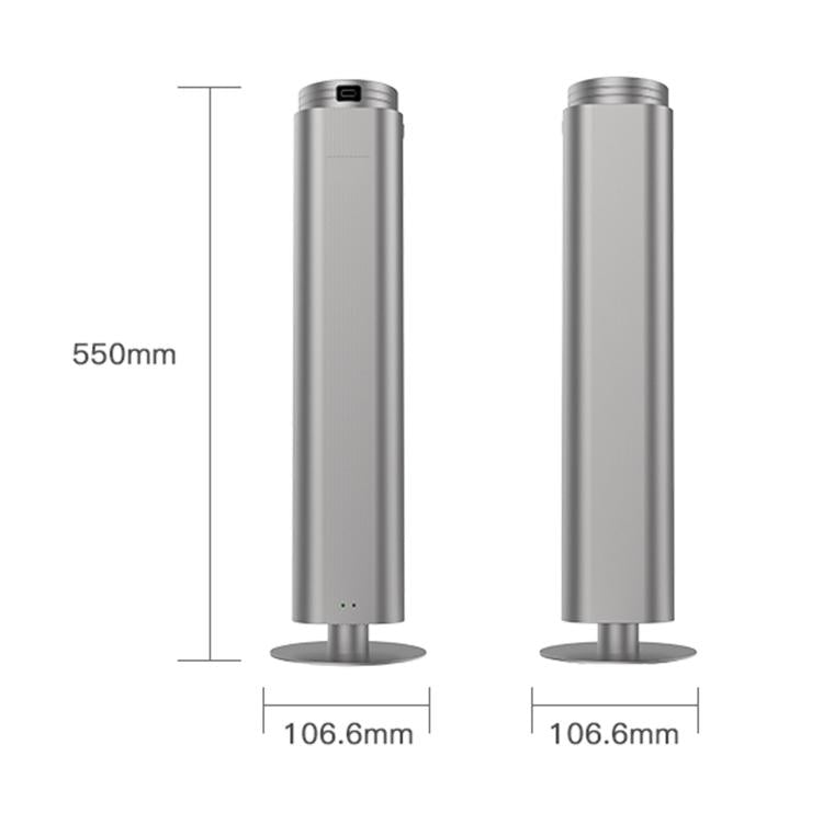 Smartphone App/Remote-Controlled Dual-Fluid Aromatherapy Diffuser Large-Area Freestanding Automatic Fragrance Diffuser EU Plug - Titanium Color
