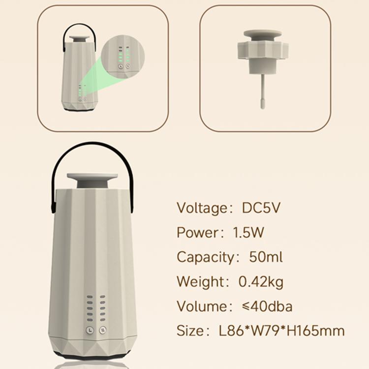 Smart Portable Charging Aromatherapy Diffuser Essential Oil Diffuser Home Automatic Fragrance Dispenser