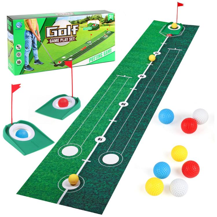 Kids Golf Putting Practice Mat, Indoor & Outdoor Parent?Child Interactive Sports Toy