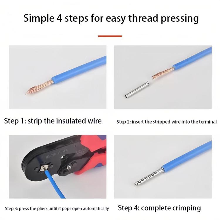 Tubular Bare Terminal Assembly Crimping Connector - 600pcs /Box