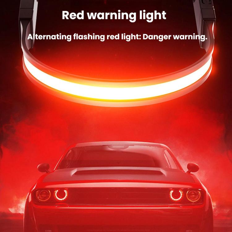 G29 Digital Power Display COB Dual-Light Source Silicone Headlamp, LED Headlight For Outdoor Cycling & Running
