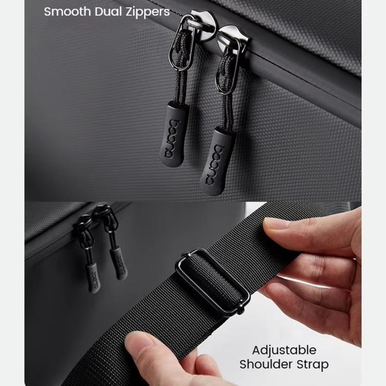 Baona BN-DJ004 Action Camera Storage Bag Shoulder Crossbody Bag, For DJI Osmo Action 4 / Action 5 Pro / Action 6 / Pocket 3 - Black