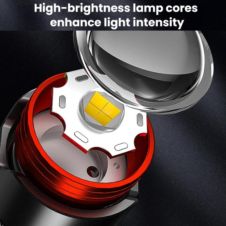 H622 High?Brightness Zoomable Motion-Sensor Headlamp, Long?Lasting Rechargeable LED Headlight For Outdoor Night Fishing, Spec: White Laser 30W 7800mAh