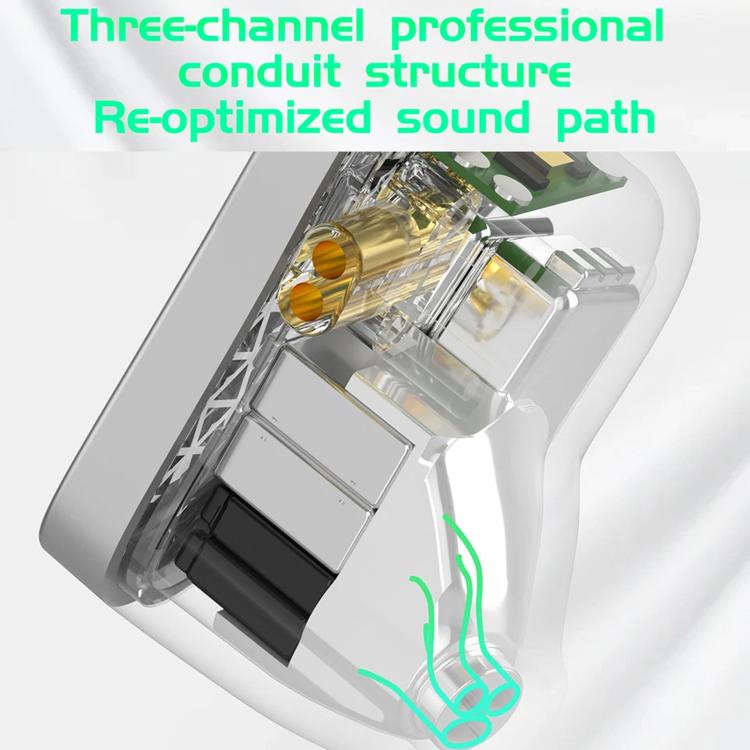 KZ-AS16 PRO 8-Driver Pure Balanced Armature In-Ear 1.2m Wired Earphones, Color: Black Standard