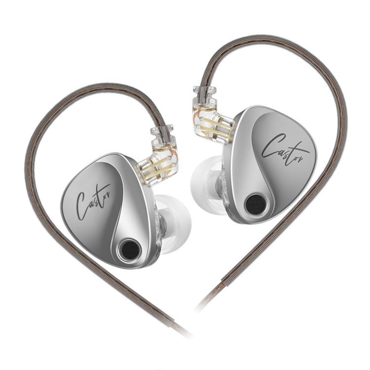 KZ-Castor Adjustable Dual-Driver In-Ear 1.2m Wired Earphones, Spec: No Mic