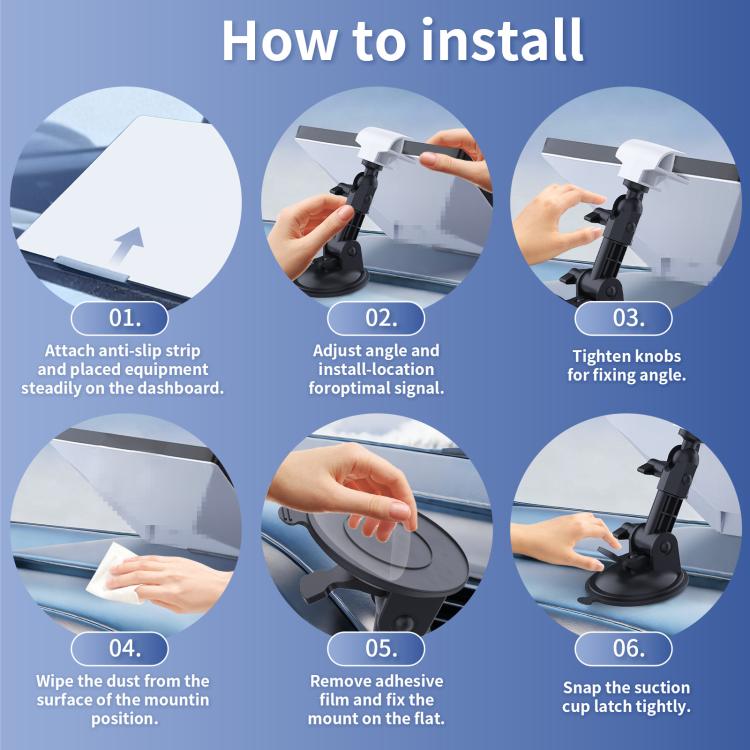 For Starlink Mini Device Center Console Car Mount - White