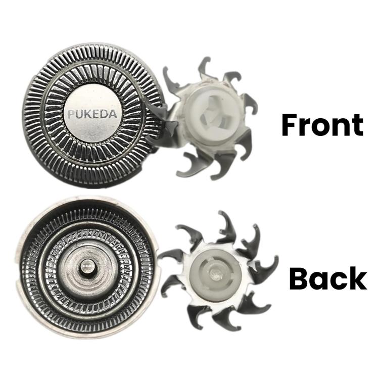 PUKEDA Shaver Heads For Flyco FR8 FS373 / FS310 / FS339 / FS889 - 3pcs /Set