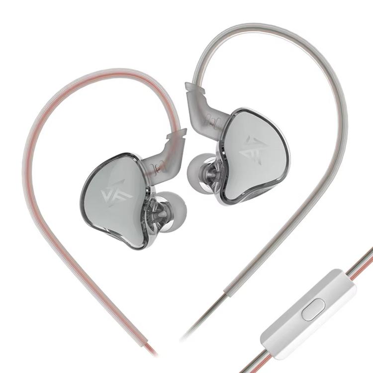 KZ-EDCX Dynamic In-Ear 1.2m Wired Earphones, Color: Gray With Mic
