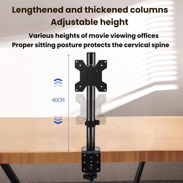 10-32 Inch Computer Monitor Height-Adjustable Swivel Desktop Stand - ZX-MT010