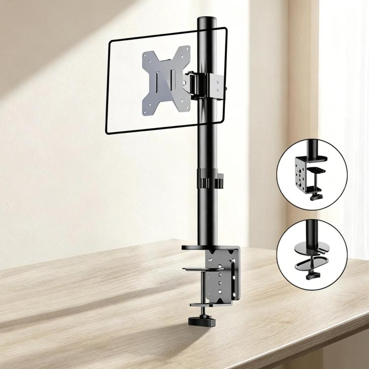 10-32 Inch Computer Monitor Height-Adjustable Swivel Desktop Stand - ZX-MT010