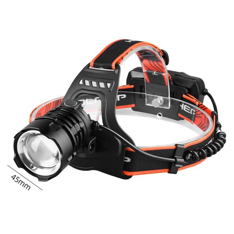 Telescopic Zoom High-Power Headlamp, Multifunctional LED Outdoor Headlight No Battery