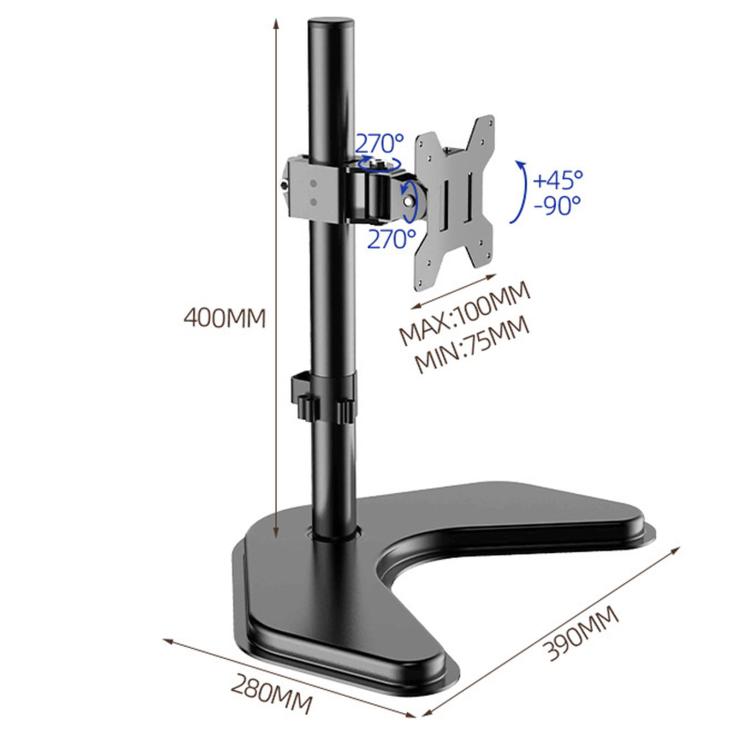 10-32 Inch Computer Monitor Desktop Cantilever Arm With Thickened Metal Bracket - ZX-MT010V