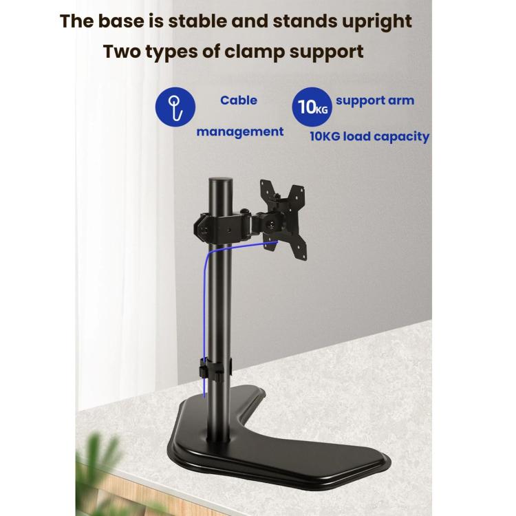 10-32 Inch Computer Monitor Desktop Cantilever Arm With Thickened Metal Bracket - ZX-MT010V