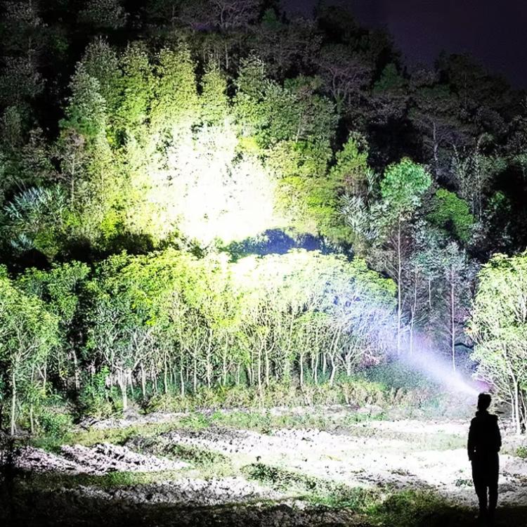 H629 Long-Range Zoom LED Motion-Sensor Headlamp, High-Power Headlight For Outdoor Night Fishing No Battery