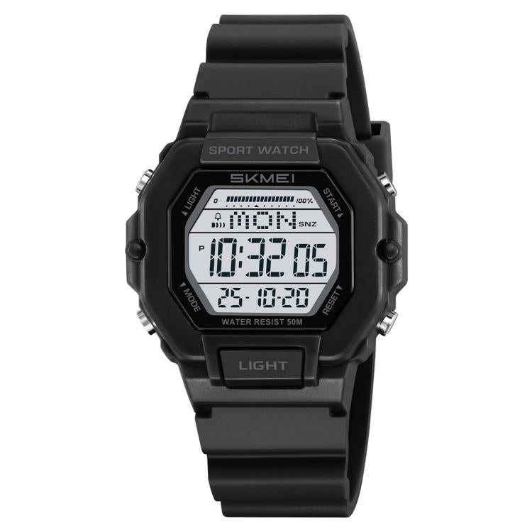 SKMEI 2573 Multifunctional Luminous Digital Watch With Alarm 50-Meter Water-Resistant Student Watch