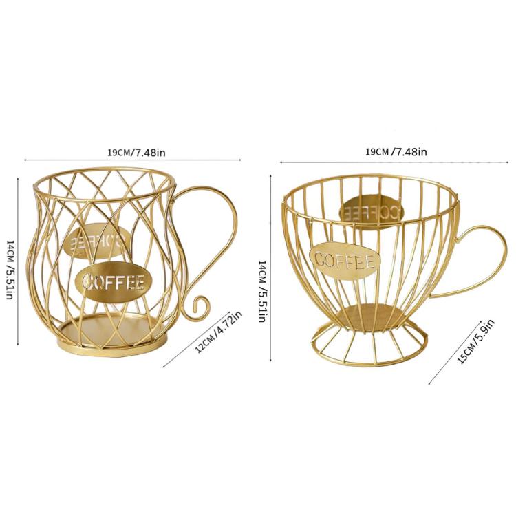 Iron Tabletop Coffee Capsule Storage Rack, Movable Food & Candy Display Stand