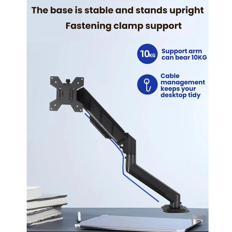 10-32 Inch Monitor Cylinder Spring Cantilever Desktop Height-Adjustable Bracket - DY-01