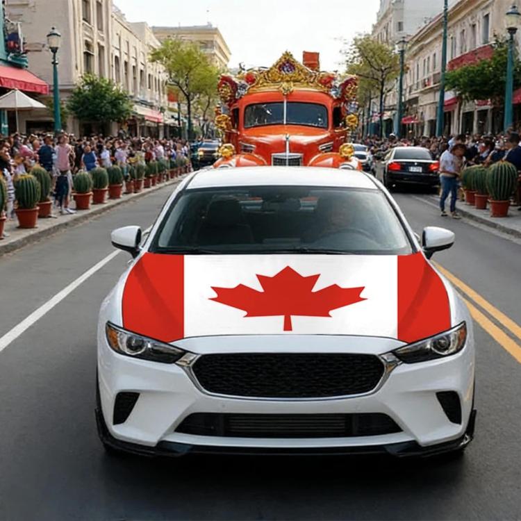 USA-Canada-Mexico World Cup Cheering Flag Dustproof Car Cover, Specification: Canada