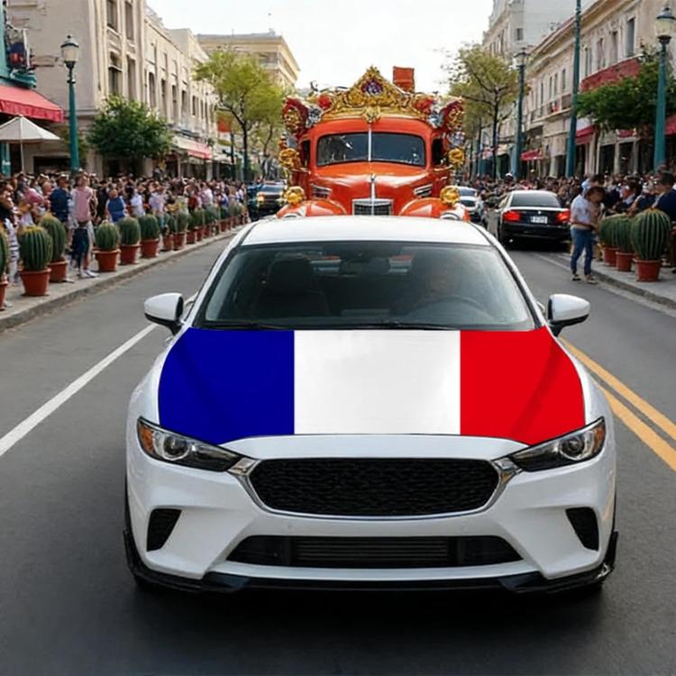USA-Canada-Mexico World Cup Cheering Flag Dustproof Car Cover, Specification: France