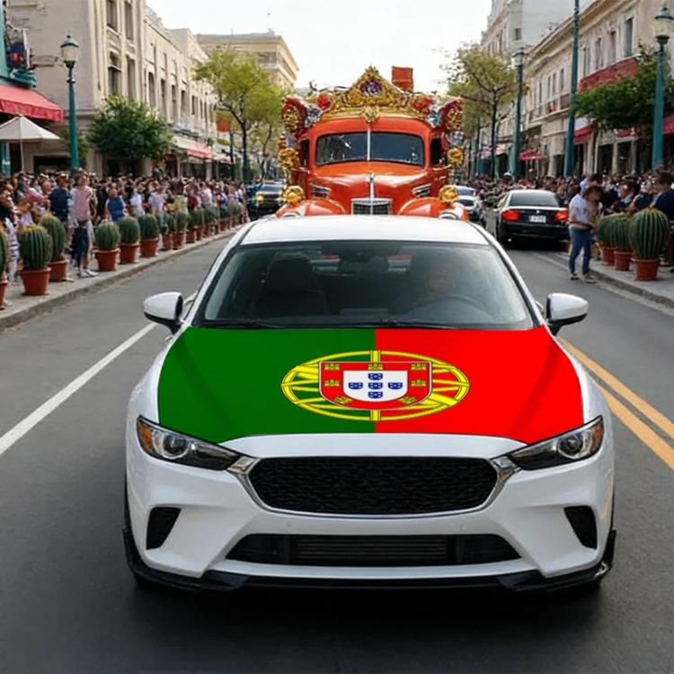 USA-Canada-Mexico World Cup Cheering Flag Dustproof Car Cover, Specification: Portugal