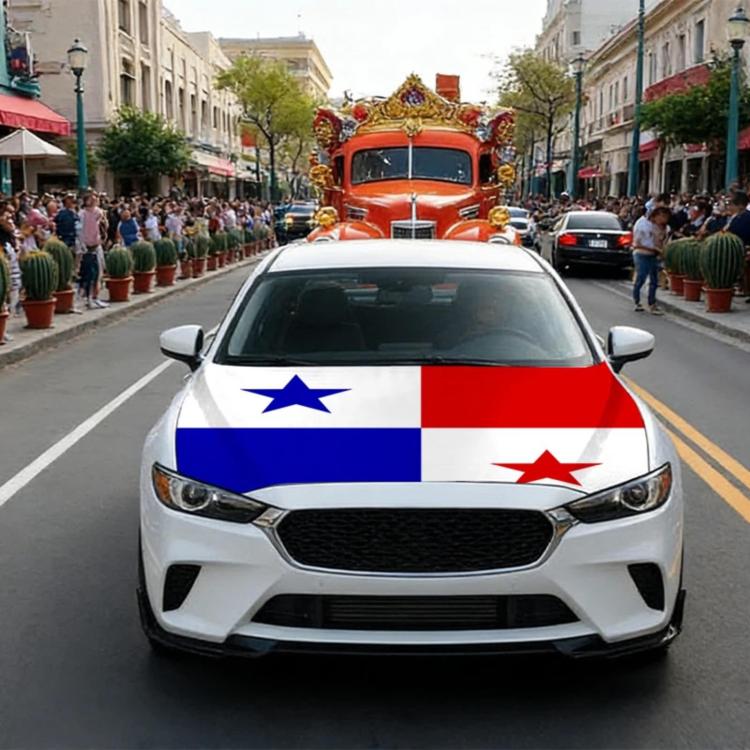 USA-Canada-Mexico World Cup Cheering Flag Dustproof Car Cover, Specification: Panama
