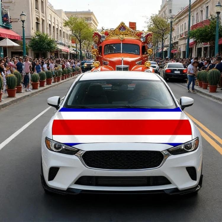 USA-Canada-Mexico World Cup Cheering Flag Dustproof Car Cover, Specification: Costa Rica