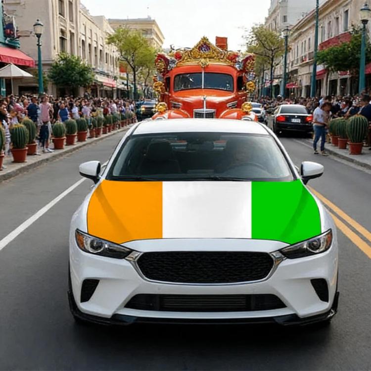 USA-Canada-Mexico World Cup Cheering Flag Dustproof Car Cover, Specification: Ivory Coast - 115x150cm