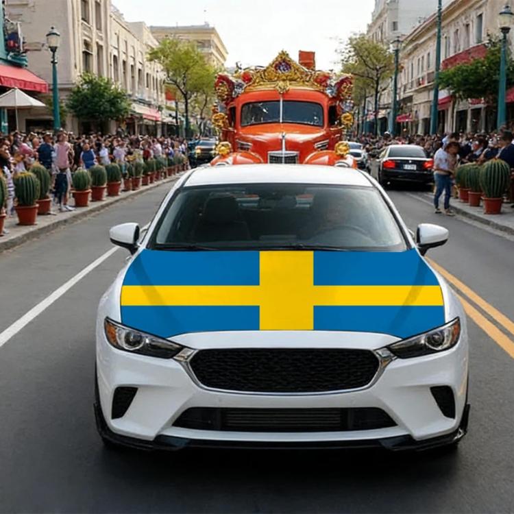 USA-Canada-Mexico World Cup Cheering Flag Dustproof Car Cover, Specification: Sweden