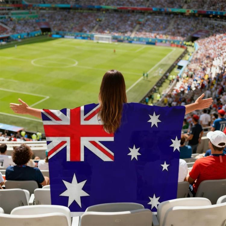 USA-Canadian-Mexican World Cup Fans Capes Flags, Specification: Australia - 90x150cm