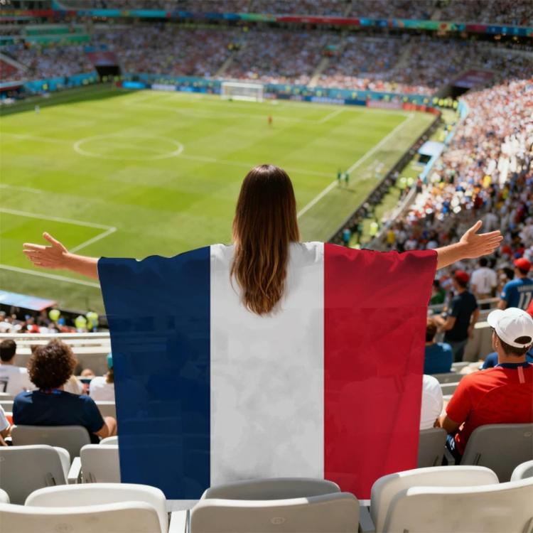USA-Canadian-Mexican World Cup Fans Capes Flags, Specification: France - 90x150cm