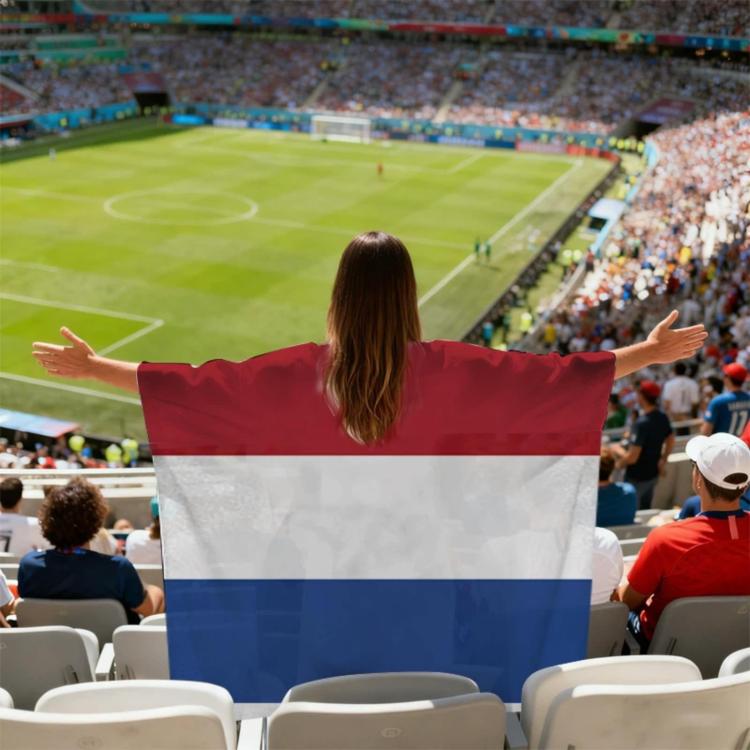 USA-Canadian-Mexican World Cup Fans Capes Flags, Specification: Netherlands - 90x150cm