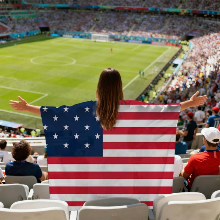 USA-Canadian-Mexican World Cup Fans Capes Flags, Specification: United States - 90x150cm