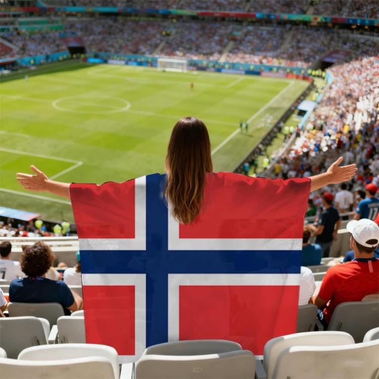 USA-Canadian-Mexican World Cup Fans Capes Flags, Specification: Norway - 90x150cm