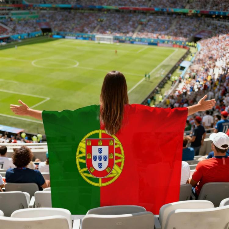 USA-Canadian-Mexican World Cup Fans Capes Flags, Specification: Portugal - 90x150cm
