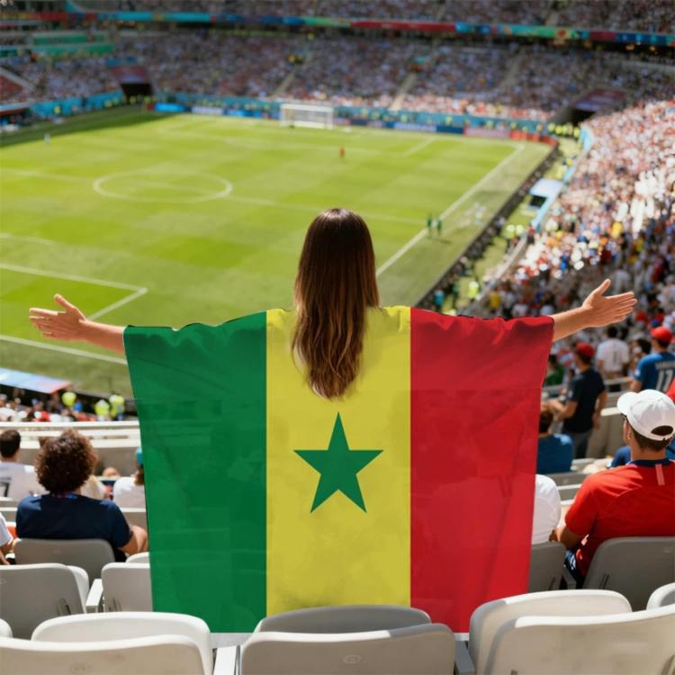 USA-Canadian-Mexican World Cup Fans Capes Flags, Specification: Senegal - 90x150cm