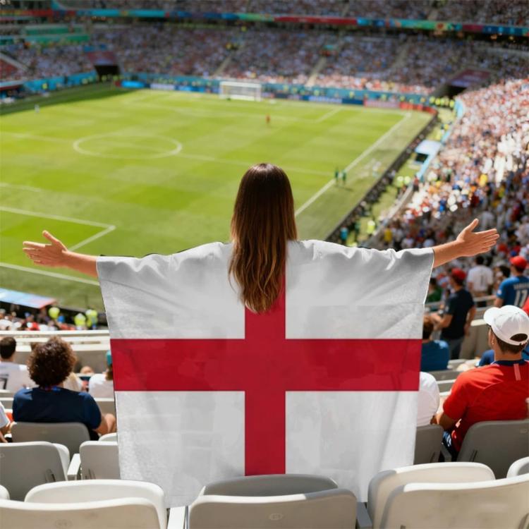 USA-Canadian-Mexican World Cup Fans Capes Flags, Specification: England - 90x150cm